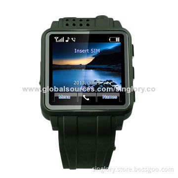 PU Strap Chronograph LCD Digital Watch, Made of ABS Case